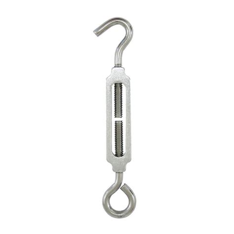 Lehigh 350 Lb 3 8 In X 8 In Stainless Steel Hook And Eye Turnbuckle