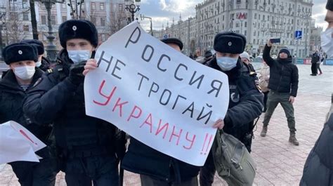 Митинг против войны с Украиной в России в двух городах протестовали несколько человек