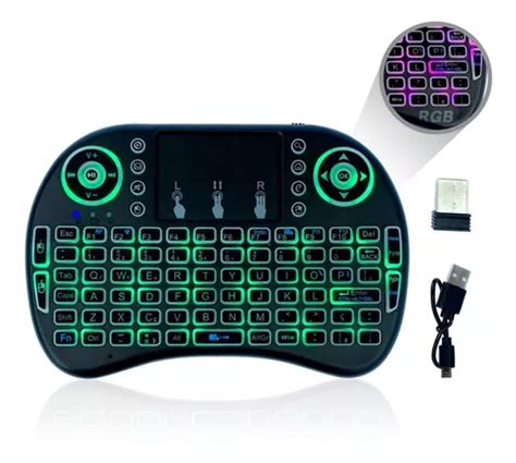 Mini Teclado Iluminado Con Control Inalámbrico P Smart Tv Box Mercadolibre