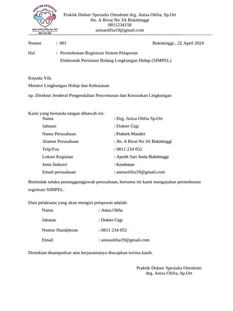 Formulir Mou Pdf Kesehatan Holistik