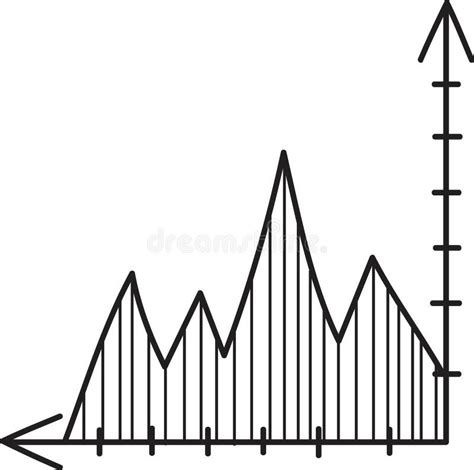 Linear Chart Doodle Stock Vector Illustration Of Symbol 290751630