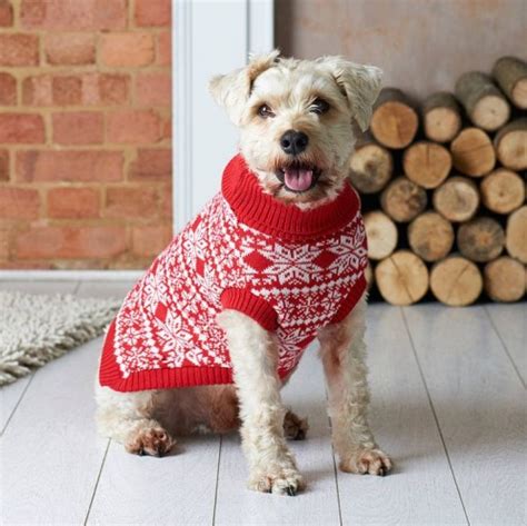 Traditional Nordic Fairisle Knitted Festive Dog Jumper ⋆ Christmas ...