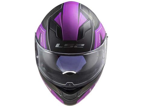 Capacete LS2 FF320 Stream Evo Mercury M Titanium Purple Tam L