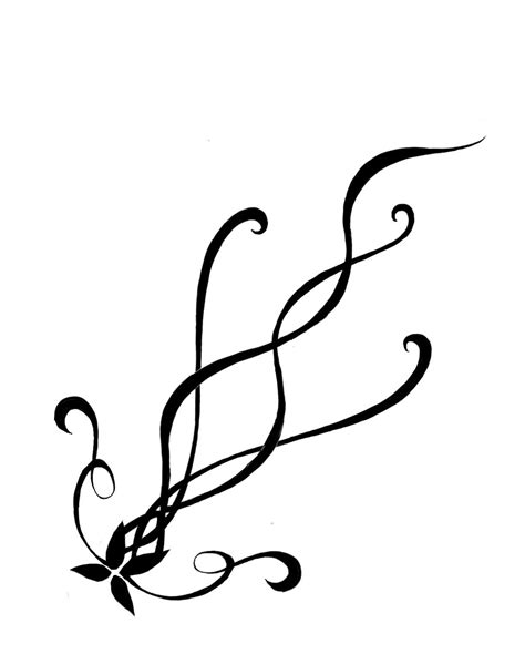 Flower Swirl Tattoo Designs Clipart Best