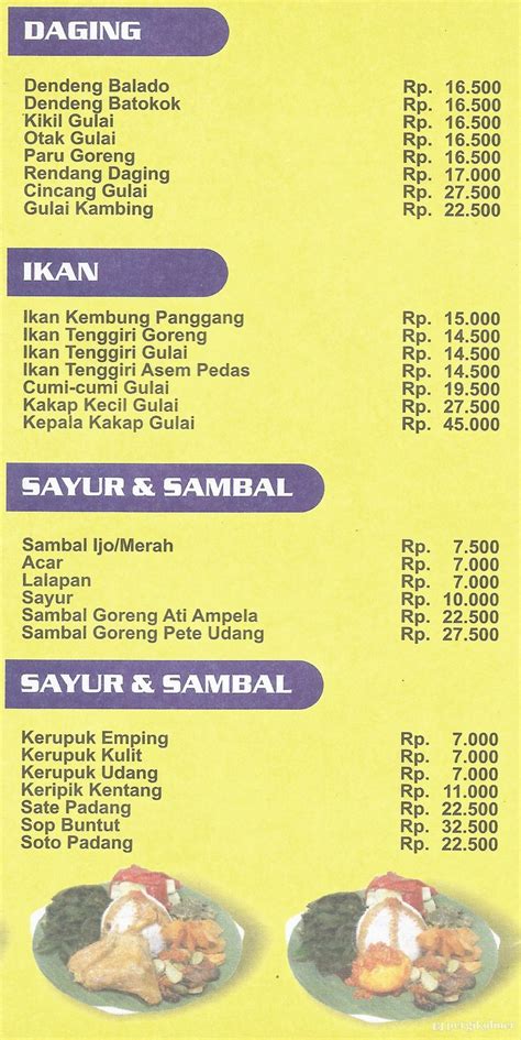 Selalu Diperbarui Menu Rm Ratu Minang Jelambar