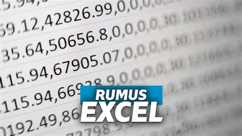 10 Rumus Excel Paling Populer Yang Wajib Dikuasai Riset