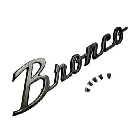 Black Bronco Emblem - Bronco Corral
