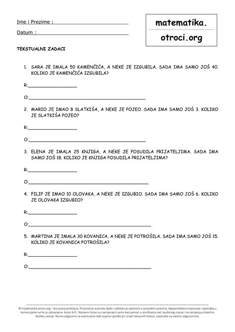 2 Razred Matematika