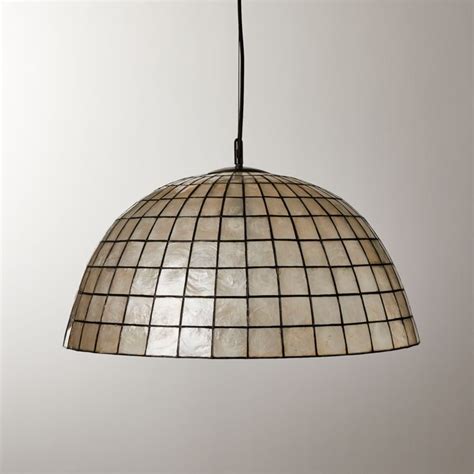 Shop Granita Capiz Pendant Light Perfect Squares Of Natural Capiz