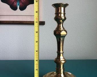 Pair Of Rostand Vintage Antique Solid Brass Candlestick Holder Rostand