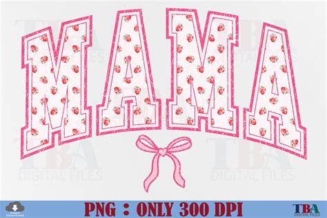 Coquette Mama Png Sublimation Pink Bow Graphic By Tba Digital Files