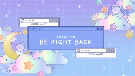 Placeit - Twitch Be-Right-Back Screen Generator Featuring Cute Graphics