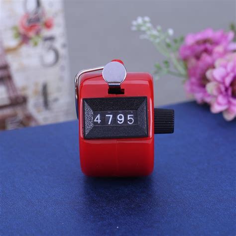 Clicker Counter Digit Number Counters Plastic Shell Hand Held Red