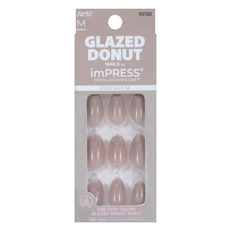 Kiss Impress Premium Press On Manicure Chocolate Glazed Donut Shop