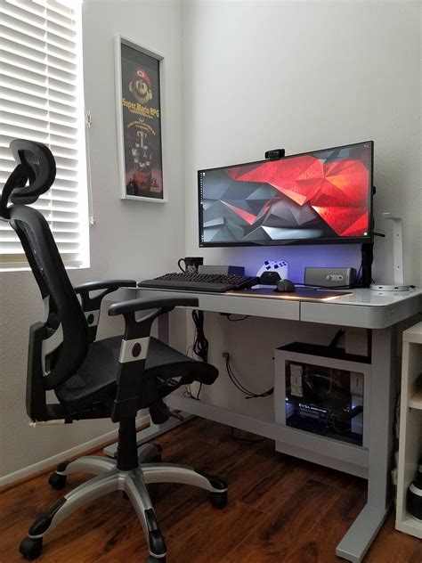 New Cleaned Up Setup Best Gaming Setup Computer Desk Setup Computer