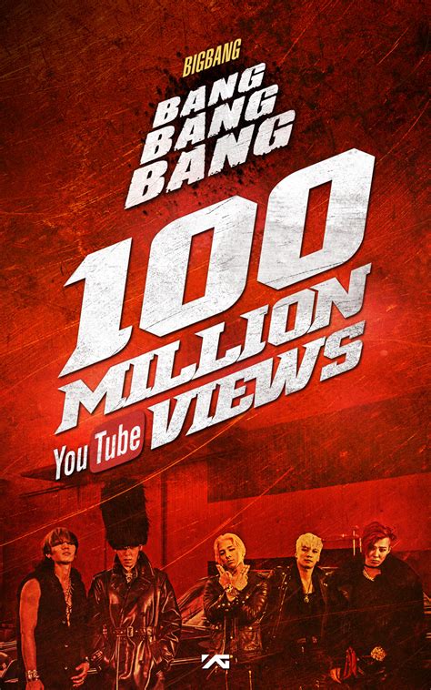 BIGBANG's "BANG BANG BANG" Reaches 100 Million Views on YouTube | Soompi