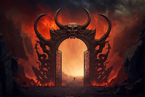 Premium Ai Image The Gate Of Hell Wallpapers And Images