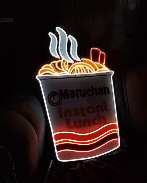 Sopa Maruchan 🍜 Distintivo Para Negocio Iluminación Led 80 Cm