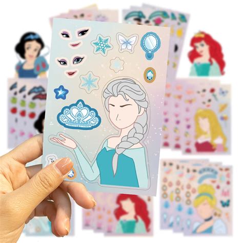 Snapklik Make A Face Stickers Pcs Make Your Own Princess