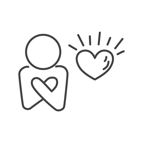 Self Care Icon Loving Your Body And Life Positive Inspiration Happy