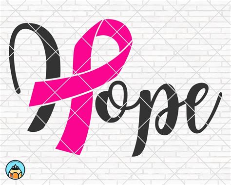 Hope Svg Breast Cancer Svg Cancer Awareness Svg Cancer Survivor Svg