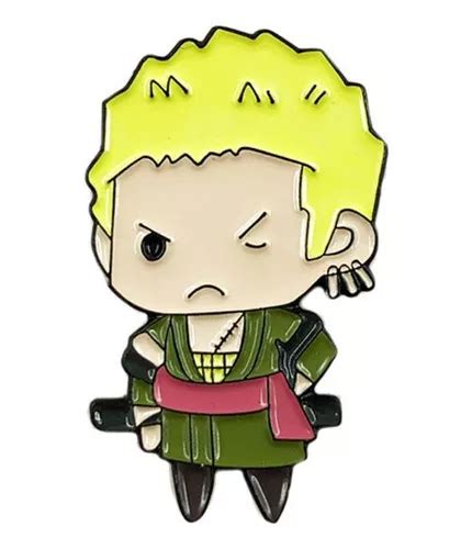 Broche Boton Pin Metalico Anime One Piece Zoro Luffy Meses Sin Interés