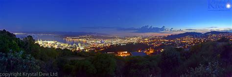 Night Time Panorama Of Wellington