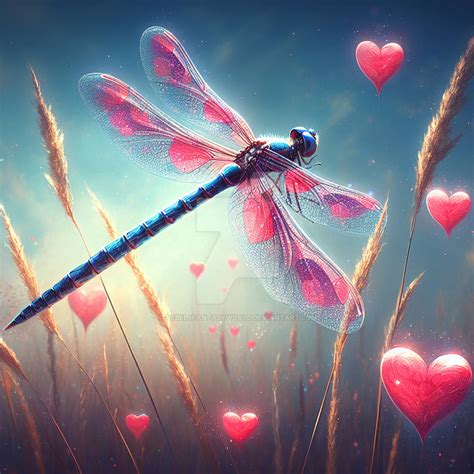 Dragonfly love digital illustration by RebelsFantasyWorld on DeviantArt