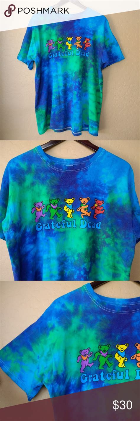 Grateful Dead Trippy Bears Tie Dye Graphic Tee Tie Dye Graphic Tees