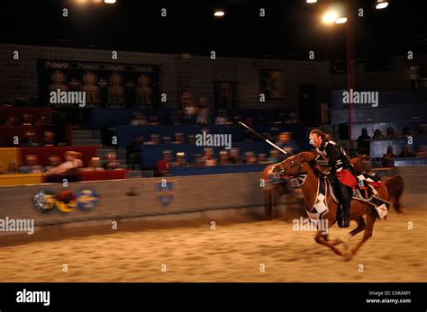 Medieval Times Dinner And Tournament Show Stock Photo Alamy