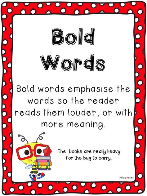 Text Feature Posters Text Features Posters Bold Words Text Features