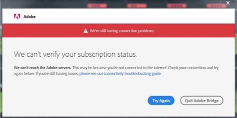 Cant Verify Subscription Status Adobe Community 12331892