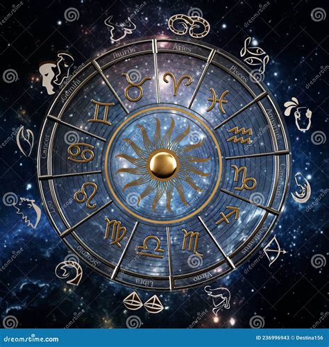 La Roue Horoscope Avec Signes Zodiaques Et Constellations De L