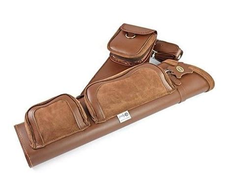 Gompy Elite Leather Side Quiver Brown The Longbow Shop