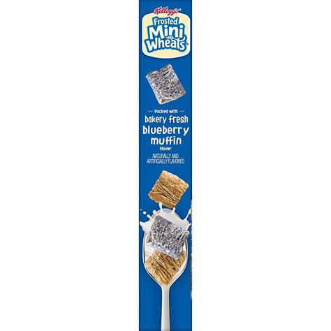 Kelloggs Frosted Mini Wheats Blueberry Muffin Cereal 143oz Kids Snack