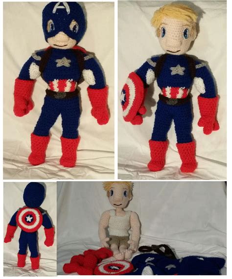 Captain America Crochet Doll by Phylpo on DeviantArt