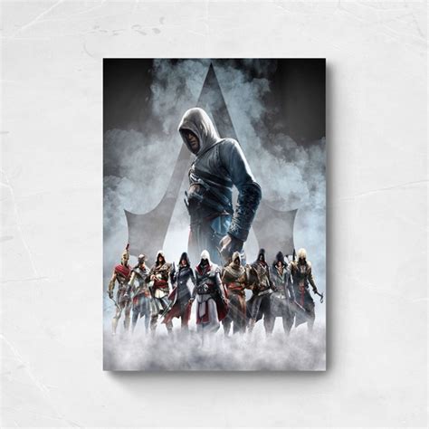 Quadro Placa Decorativa Assassins Creed Elo7