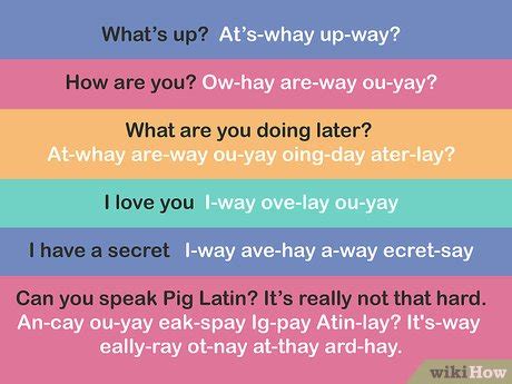 How to Speak Pig Latin: 8 Steps (with Pictures) - wikiHow