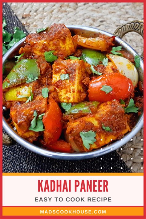 Kadhai Paneer Recipe - Mads' Cookhouse