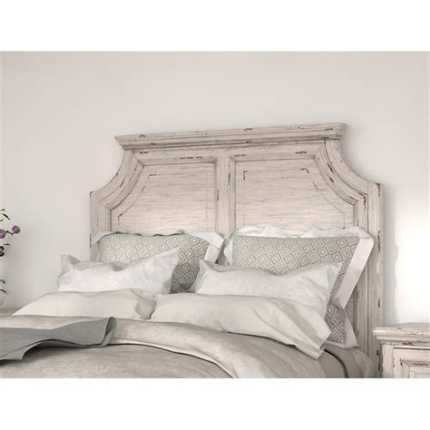 American Woodcrafters Providence Antique White Wood King Panel