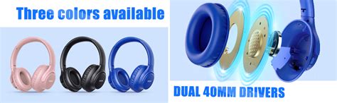 Bluetooth Headphones Over Earkvidio 55 Hours Playtime Wireless Headphones With Microphone