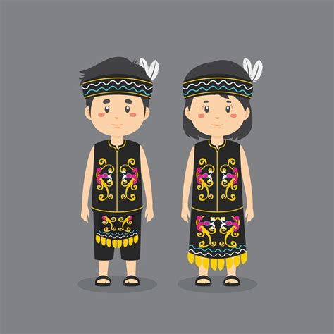 Premium Vector Baju Adat Indonesia Suku Dayak – NBKomputer