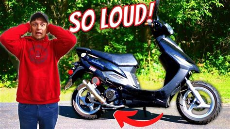 The Loudest Gy Scooter Exhaust Ever Youtube