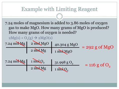 How To Work Out The Limiting Reagent