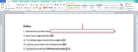 磊 Cómo hacer un índice en Word Ytulibro