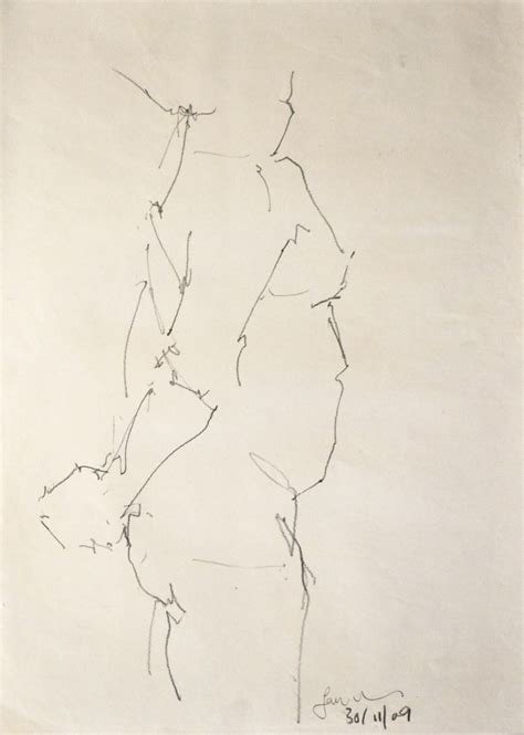 Study Of A Male Nude Life Drawing No