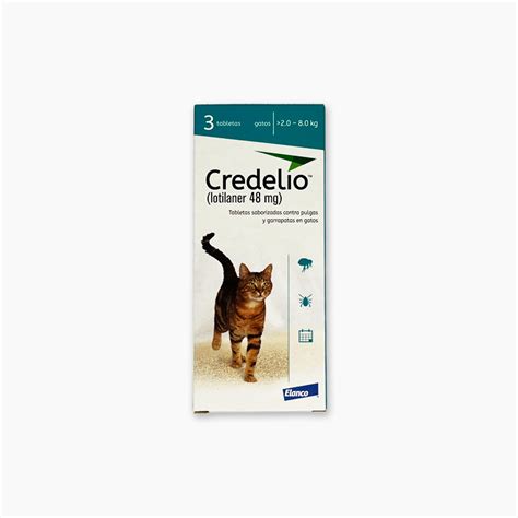 CREDELIO GATO 48 MG 2 8 KG 3 TAB TURQU Redagro