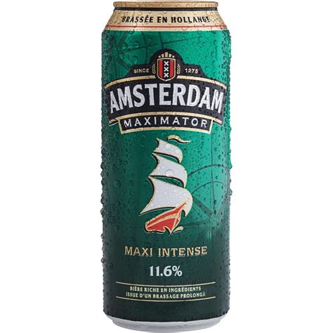 AMSTERDAM Bière blonde Maximator boîte cl pas cher à prix Auchan