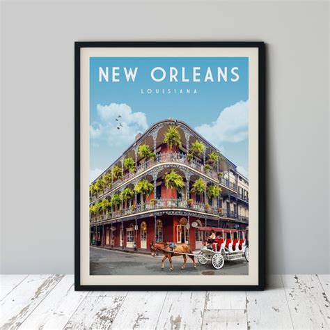 New Orleans Poster Etsy