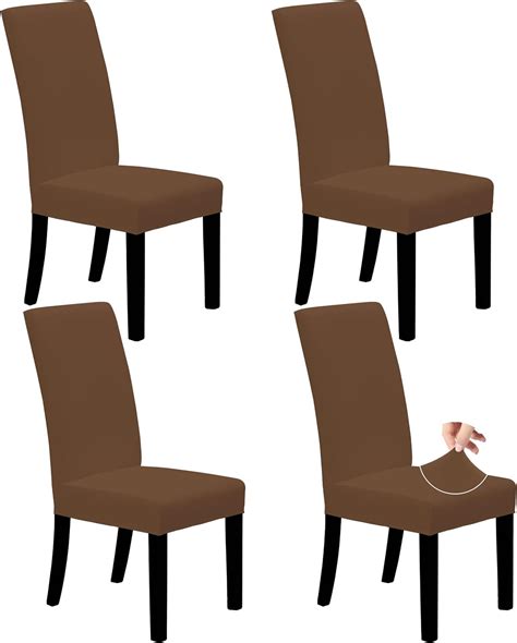 Easy Going Dining Chair Covers Stretch Dining Room Chair Covers Set Of 4 Parsons